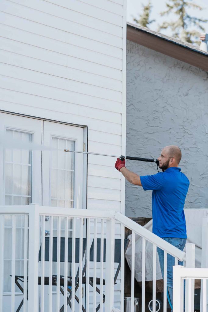 Providing residential pressure washing and window cleaning in Calgary